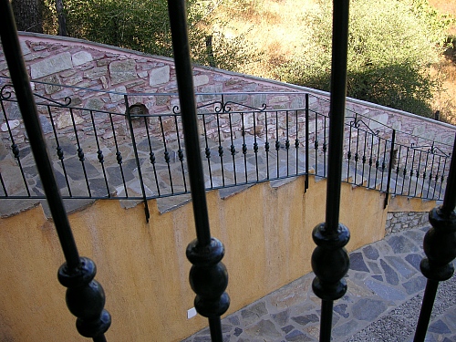 steep steps to our safe abode on skiathos