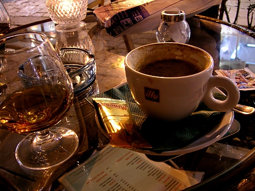 After dinner on Papadiamanti Street