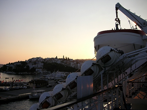 On the ferry m/s Charoula - starting for Volos