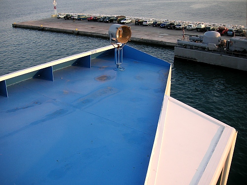 On m/s Charoula - study in white and blue nr.1