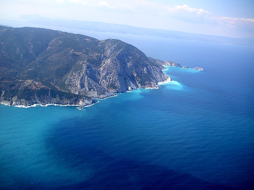 And we said our bye-bye from the air to Skiathos