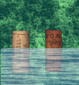 Corks a-mating in water