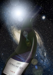African sky floating nimbly in the universe